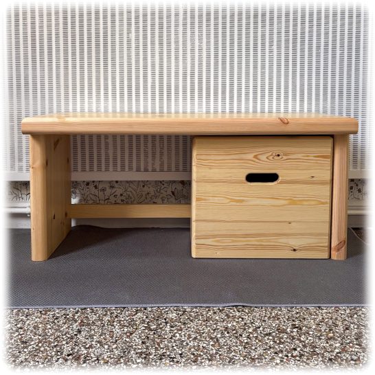 Prototype de banc en sapin – Mobilier modulable